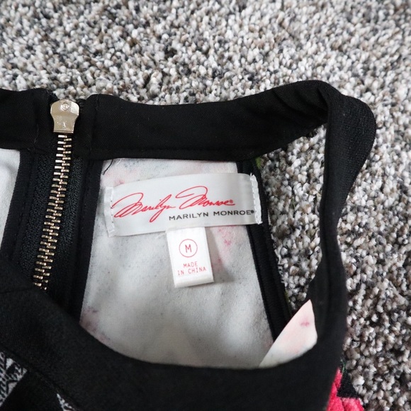 Marilyn Monroe floral Aztec print midi dress M - Picture 3 of 5